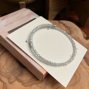 🆕 KEEP Collective By Stella & Dot Rebel coil bracelet in silver/pearl, new!